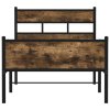 Rám postele bez matrace kouřový dub 90x190 cm kompozitní dřevo 4017228