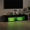 TV skříňka s LED osvětlením černá 135 x 39 x 30 cm 804230