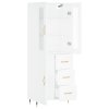 Skříň highboard bílá 69,5 x 34 x 180 cm kompozitní dřevo 3198449