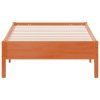 Postel bez matrace voskově hnědá 90 x 190 cm masivní borovice 842729
