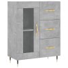 Skříň highboard betonově šedá 69,5x34x180 cm kompozitní dřevo 3198581