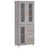 Skříň highboard šedá sonoma 69,5 x 34 x 180 cm kompozitní dřevo 3198583