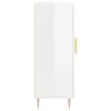 Příborník bílý s vysokým leskem 69,5x34x90 cm kompozitní dřevo 827710