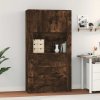 Skříň highboard kouřový dub kompozitní dřevo 3185388