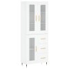 Skříň highboard bílá 69,5 x 34 x 180 cm kompozitní dřevo 3198577