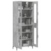Skříň highboard betonově šedá 69,5x34x180 cm kompozitní dřevo 3198277