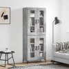 Skříň highboard betonově šedá 69,5x34x180 cm kompozitní dřevo 3198277