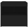 Noční stolky s LED osvětlením 2 ks černé 50 x 40 x 45 cm 836766