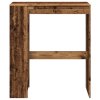 Barový stůl s regály old wood 90x40x103,5 cm kompozitní dřevo 854380