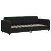 Válenda s přistýlkou a zásuvkami černá 80 x 200 cm samet 3196998