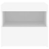 Noční stolky s LED osvětlením 2 ks bílé 50 x 40 x 45 cm 836764