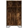 Highboard kouřový dub 79,5 x 35,5 x 137,5 cm kompozitní dřevo 3295309