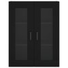 Skříň highboard černá 69,5 x 34 x 180 cm kompozitní dřevo 3198594