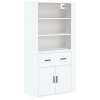 Skříň highboard bílá kompozitní dřevo 3185375
