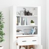 Skříň highboard bílá kompozitní dřevo 3185375