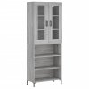 Skříň highboard šedá sonoma 69,5 x 34 x 180 cm kompozitní dřevo 3198727