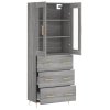 Skříň highboard šedá sonoma 69,5 x 34 x 180 cm kompozitní dřevo 3198399