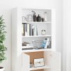 Skříň highboard bílá kompozitní dřevo 3185359