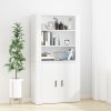 Skříň highboard bílá kompozitní dřevo 3185359