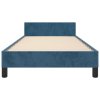 Rám postele bez matrace tmavě modrý 80x200 cm samet 3125969