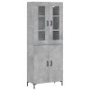 Skříň highboard betonově šedá 69,5x34x180 cm kompozitní dřevo 3198213