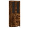 Skříň highboard kouřový dub 69,5 x 34 x 180 cm kompozitní dřevo 3198446