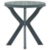 Bistro stolek zelený Ø 70 cm plast 48797