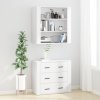 Skříň highboard bílá kompozitní dřevo 3185391