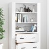 Skříň highboard bílá kompozitní dřevo 3185391