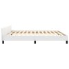 Rám postele s čelem bílý 160x200 cm umělá kůže 3125580