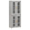 Skříň highboard šedá sonoma 69,5 x 34 x 180 cm kompozitní dřevo 3198271