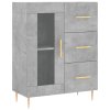 Skříň highboard betonově šedá 69,5x34x180 cm kompozitní dřevo 3198589