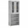 Skříň highboard betonově šedá 69,5x34x180 cm kompozitní dřevo 3198717