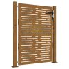 Zahradní branka 100 x 150 cm z cortenové oceli, čtvercový design 153253