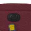 Elektrické masážní polohovací křeslo vínové textil 3204359