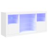 Příborník s LED osvětlením bílý 142,5 x 37 x 67 cm 3209086