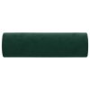 Dekorační polštáře 2 ks tmavě zelené Ø 15 x 50 cm samet 349511