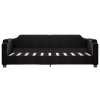 Válenda s přistýlkou černá 90 x 190 cm textil 3197646