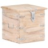 Úložná truhla 40 x 40 x 40 cm masivní akáciové dřevo 289646