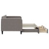 Válenda s přistýlkou a zásuvkami taupe 80 x 200 cm textil 3196850
