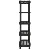 Úložný regál 5patrový černý 93,5 x 45,5 x 194,5 cm PP 4007261