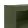 Skříň highboard olivově zelená 68,5 x 38,5 x 123,5 cm ocel 846504