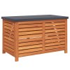 Zahradní úložný box 90 x 48 x 55 cm masivní eukalyptové dřevo 367839