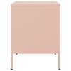 Noční stolek růžový 36 x 39 x 50,5 cm ocel 842912