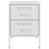 Noční stolky 2 ks bílé 36 x 39 x 50,5 cm ocel 842933