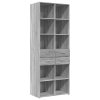 Skříň highboard šedá sonoma 70 x 42,5 x 185 cm kompozitní dřevo 3281467