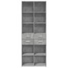 Skříň highboard betonově šedá 70x42,5x185 cm kompozitní dřevo 3281465