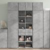 Skříň highboard betonově šedá 70x42,5x185 cm kompozitní dřevo 3281465