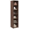 Skříň highboard hnědý dub 40 x 41 x 185 cm kompozitní dřevo 3281672