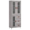 Skříň highboard šedá sonoma 69,5 x 34 x 180 cm kompozitní dřevo 3198575